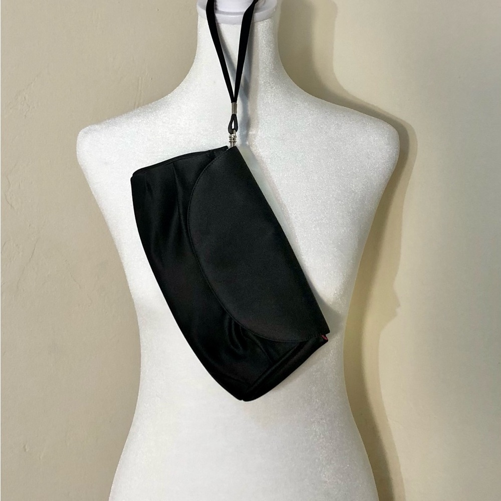 Little Black Purse Wristlet Clutch Formal Party Wedding Satin Evening Purse Pink